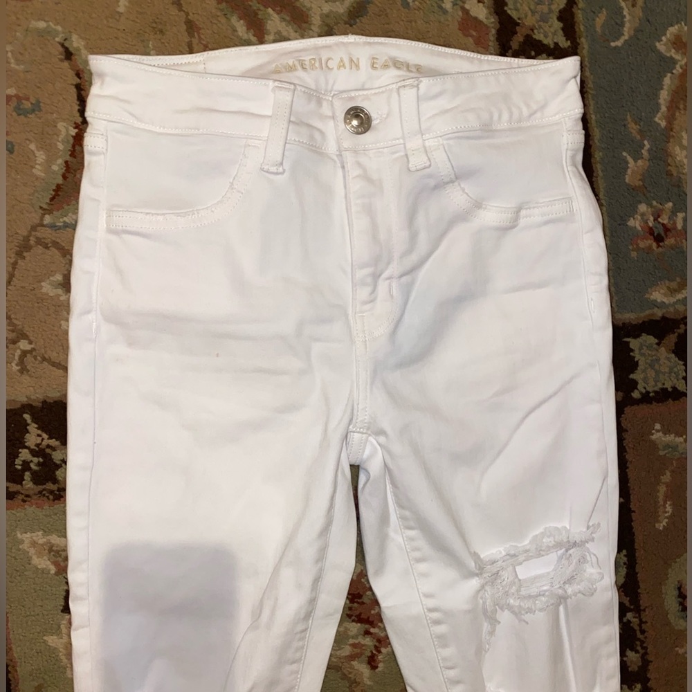 AEO White High rise jegging Next level Stretch size 6 regular - Picture 2 of 7